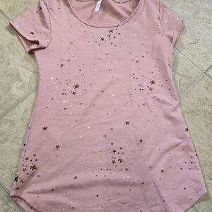 Xs piphany pink star Oakland tee